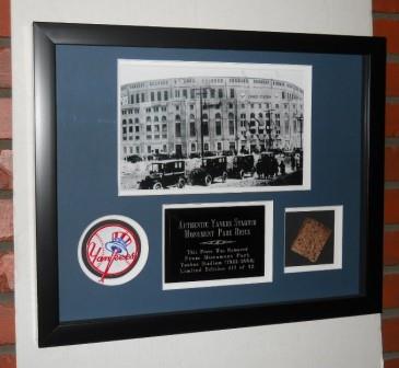 Yankee Stadium Brick framed with patch & MLB COA compressed.jpg