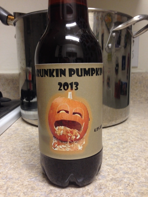 My Pumpkin Ale @ 4.8% abv